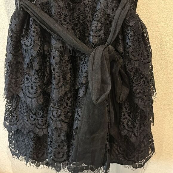 Doll’s Kill Widow NWT Wished Upon Lace Mini Ruffle Bustier Gothic Dress Small - Picture 7 of 15